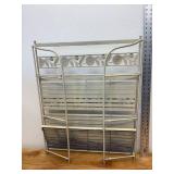 Mid-Century Metal 3 Teir Collapsible Plant Stand, 2
