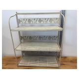 Mid-Century Metal 3 Teir Collapsible Plant Stand, 2
