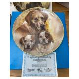(8) Assorted Edwin M Knowles Hunting/Field Puppy Collector Plates