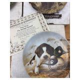 (8) Assorted Edwin M Knowles Hunting/Field Puppy Collector Plates