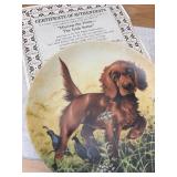 (8) Assorted Edwin M Knowles Hunting/Field Puppy Collector Plates