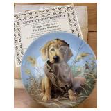 (8) Assorted Edwin M Knowles Hunting/Field Puppy Collector Plates