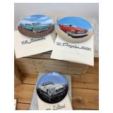 (3) Vintage Car Collector Plates from the Delphi "Dream Machines" series od Classic American Cars ; 