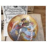 (5) Viletta China Collector Plates From The Nutcracker featuring art by Shell Fisher - Sugarplum Fairy, The Snow Queen, Clara & The Prince
