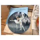 (5) Viletta China Collector Plates From The Nutcracker featuring art by Shell Fisher - Sugarplum Fairy, The Snow Queen, Clara & The Prince