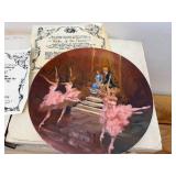 (5) Viletta China Collector Plates From The Nutcracker featuring art by Shell Fisher - Sugarplum Fairy, The Snow Queen, Clara & The Prince