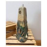 13" Wax Carved Sculpture Southwest with Oil Light Top