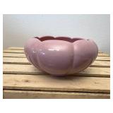 Vintage Rosemeade 7" Prairie Rose Scalloped Petal Vase Bowl - Wahpeton, ND