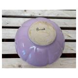 Vintage Rosemeade 7" Prairie Rose Scalloped Petal Vase Bowl - Wahpeton, ND
