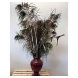 Vase with Peacock Feathers