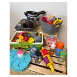 Assorted Play Food and Kitchen Items