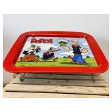 1979 Popeye Tin TV Tray with Folding Legs