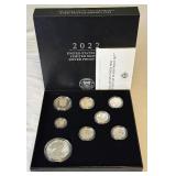 2022 Limited Edition SILVER Proof Set - 8 Coins - original package with COA