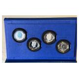 2014 50th Anniversary Kennedy Half Dollar - 4 Coin Set (Reverse Proof, Proof, Enhanced Uncirculated, Uncirculated) - original package with COA