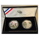 2022 Negro League Soul of Baseball SILVER Dollar Coin and Jackie Robinson Siver Medal Set - 2 coins - original package with COA