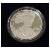 2023 W-American Eagle One Ounce Proof SILVER Bullion Dollar Coin - original package with COA