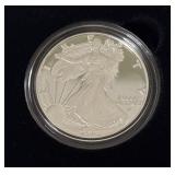 2023 W-American Eagle One Ounce Proof SILVER Bullion Dollar Coin - original package with COA