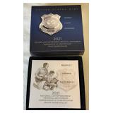 2021 P-National Law Enforcement Memorial & Museum Proof SILVER Dollar - original package with COA