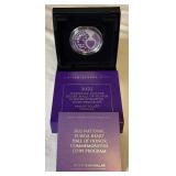 2022 National Purple Heart Hall of Honor Proof SILVER Dollar - original package with COA