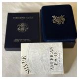 2000 P-American Eagle One Ounce Proof SILVER Bullion Dollar Coin - original package with COA