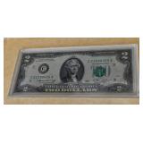1994 Thomas Jefferson Coinage and Currency Set - Uncirculated Silver Dollar/Nickel/$2 Bill - original package