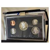 1998 PREMIER SILVER Proof Set (5 coins) - original package with COA