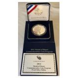 2011 P-Medal of Honor Proof SILVER Dollar - original package with COA