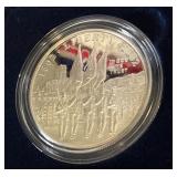 2002 W-US Millitary Academy Bicentennial Proof SILVER Dollar - original package with COA