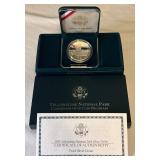 1999 P-Yellowstone National Park Proof SILVER Dollar - original package with COA