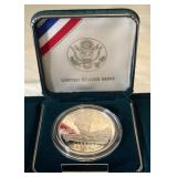1999 P-Yellowstone National Park Proof SILVER Dollar - original package with COA