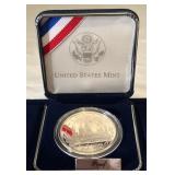 1996 P-Smithsonian Institution 150th Anniversary Commemorative Proof SILVER Dollar - original package with COA