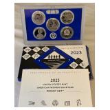 2023 American Women Quarters Proof Set - 5 coins - original package with COA