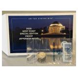 2020 West Point Special Edition Jefferson Nickel Proof - original envelope with plastic