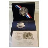 2021 S-National Law Enforcement Memorial & Museum Proof Clad Half Dollar - original package with COA