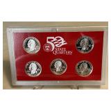 2001 SILVER Proof Set (10 coins) - original package with COA