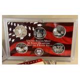 2003 SILVER Proof Set (10 coins) - original package with COA (1 error/1 correct)