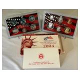 2004 SILVER Proof Set (11 coins) - original package with COA