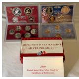 2009 SILVER Proof Set (18 coins) - original package with COA