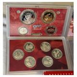 2009 SILVER Proof Set (18 coins) - original package with COA