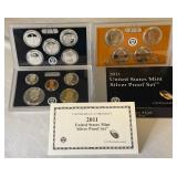 2011 SILVER Proof Set (14 coins) - original package with COA