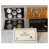 2012 SILVER Proof Set (14 coins) - original package with COA