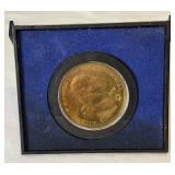1972 George Washington American Revolution Bicentennial Commemorative Coin - case only, minor fire damage evident
