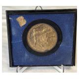 1974 John Adams American Revolution Bicentennial Commemorative Medal - case only, minor fire damage evident