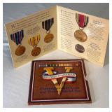 1995 World War II 50th Anniversary Coin and Victory Medal Set US Mint - original package with COA