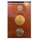 1995 World War II 50th Anniversary Coin and Victory Medal Set US Mint - original package with COA
