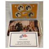 2007 Presidential $1 Coin Proof Set - 4 coins - original package with COA