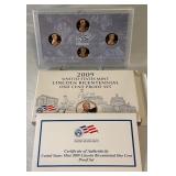 2009 S-Lincoln Bicentennial One Cent Proof Set - 4 coins - original package with COA