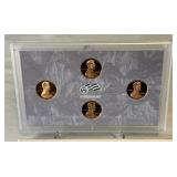 2009 S-Lincoln Bicentennial One Cent Proof Set - 4 coins - original package with COA