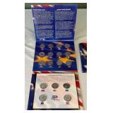 2002 The 50 State Quarters and Euro Coin Collection - 17 coins (12 euros/5 quarters) - original package with COA