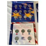 2002 The 50 State Quarters and Euro Coin Collection - 17 coins (12 euros/5 quarters) - original package with COA